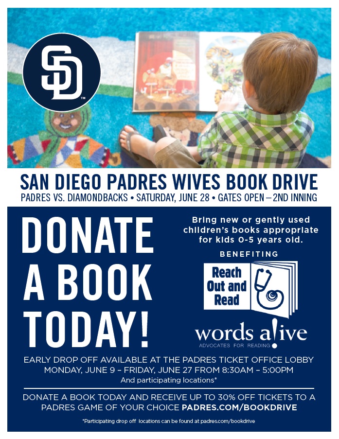San Diego Padres Wives Book Drive
